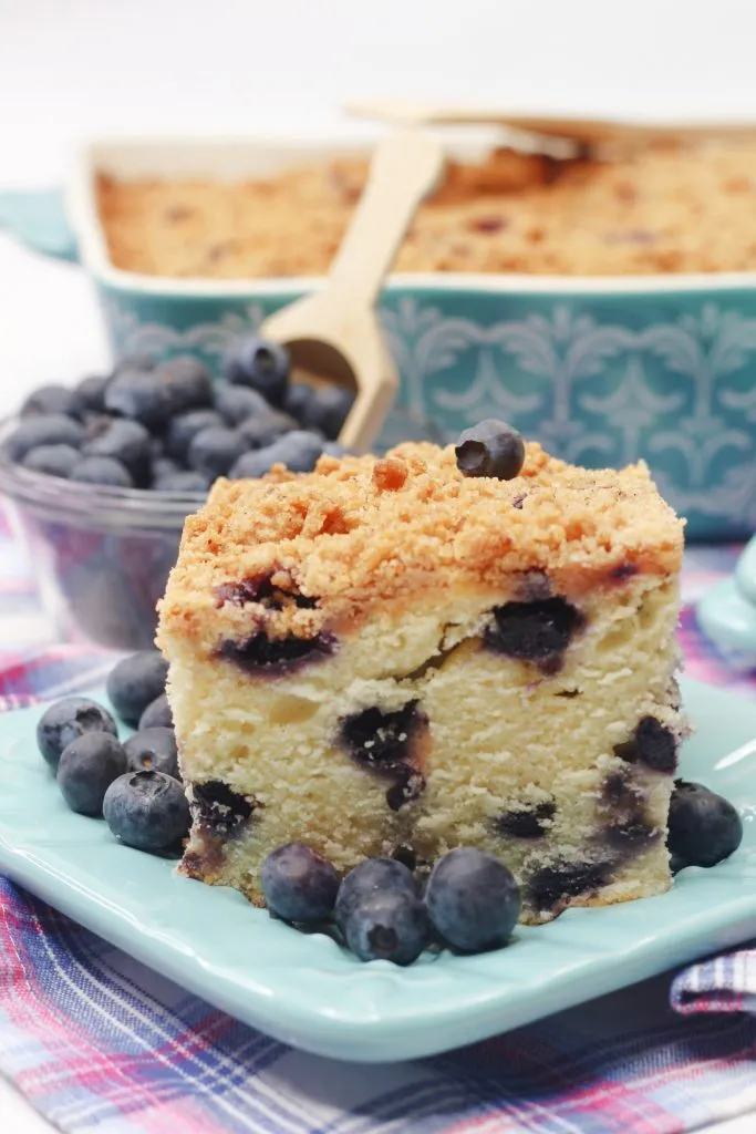 Melt in Your Mouth Blueberry Crumble Cake