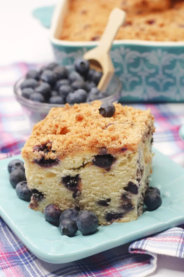 Melt in Your Mouth Blueberry Crumble Cake