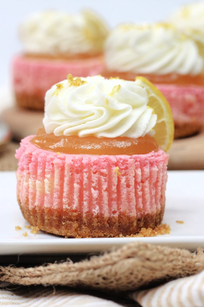 Pink Lemonade Cheesecakes
