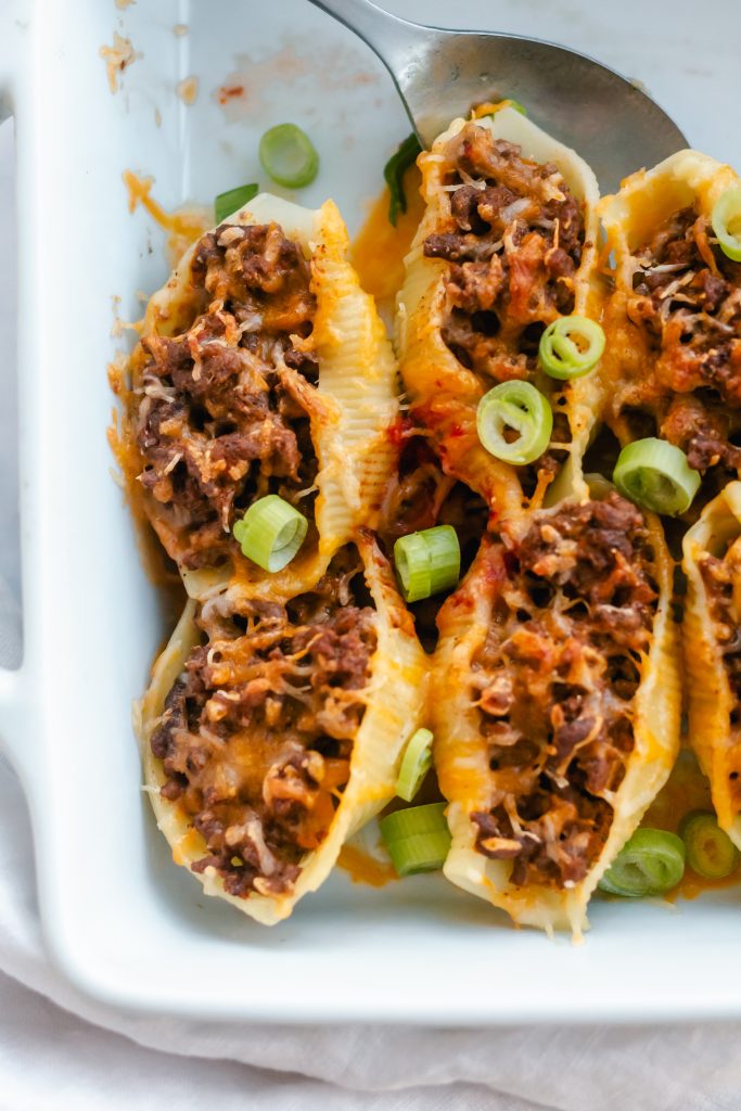 Stuffed Taco Meat Shells