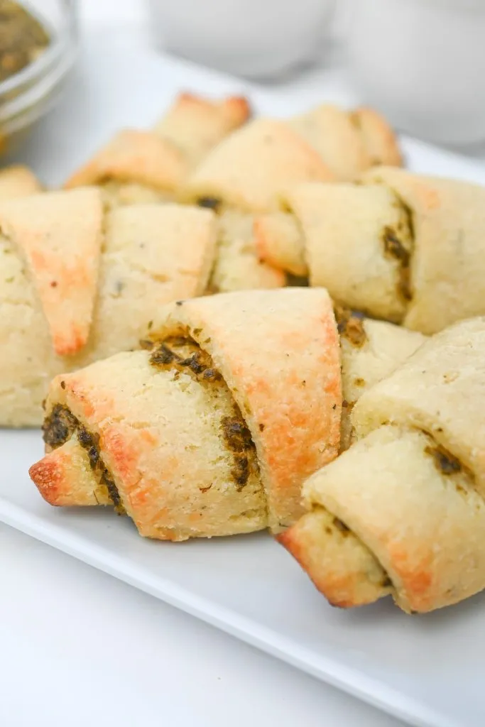 Festive Crescent Rolls with Pesto