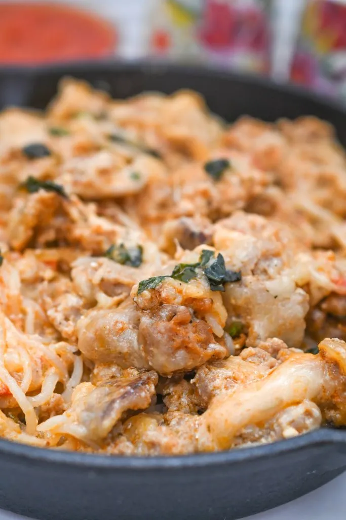 Delicious One Pan Stovetop Lasagna