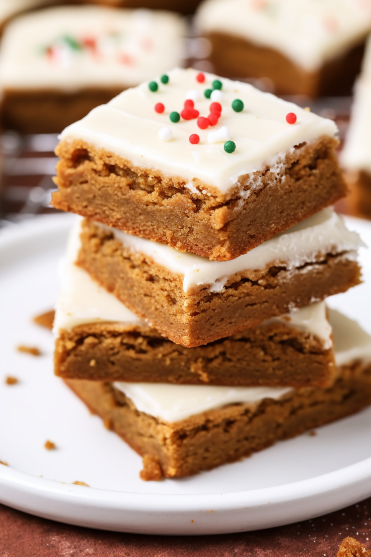 Spiced Cookie Bars with Gingerbread Flavors