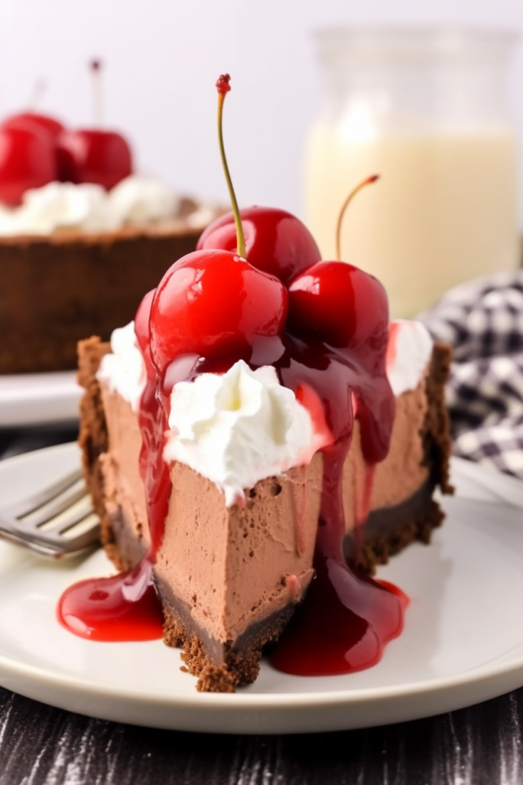 Decadent Chocolate and Cherry Cheesecake