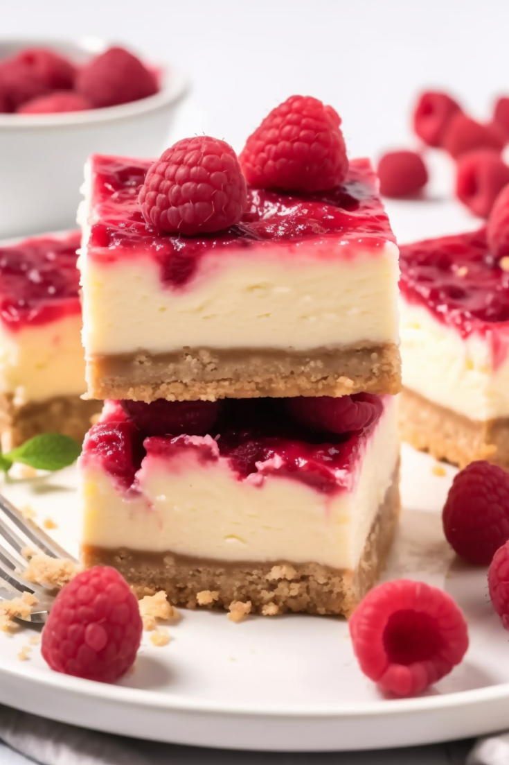Swirled Raspberry Cheesecake Squares