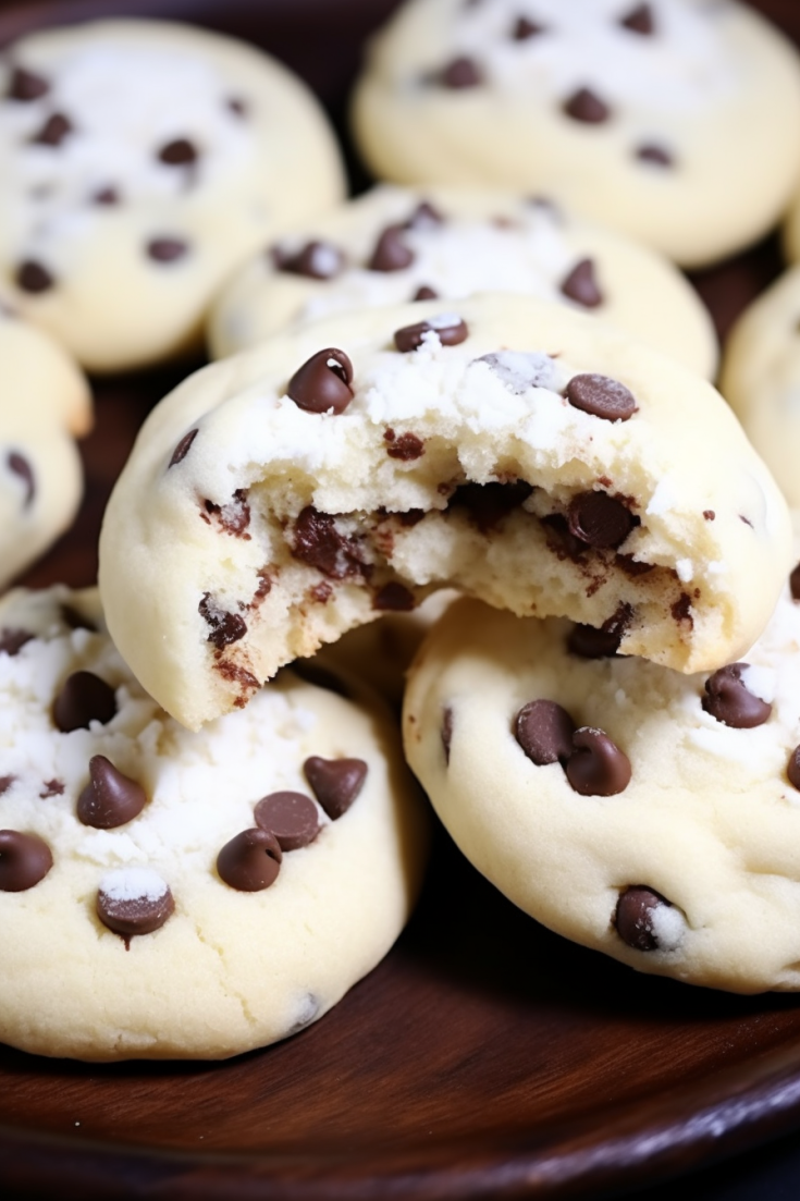 Cheesecake Cookies with Chocolate Chips