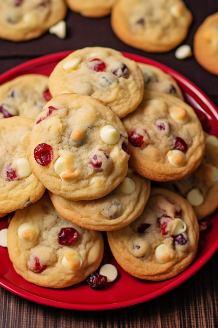 Cranberry Bliss Cookies with White Chocolate Recipe