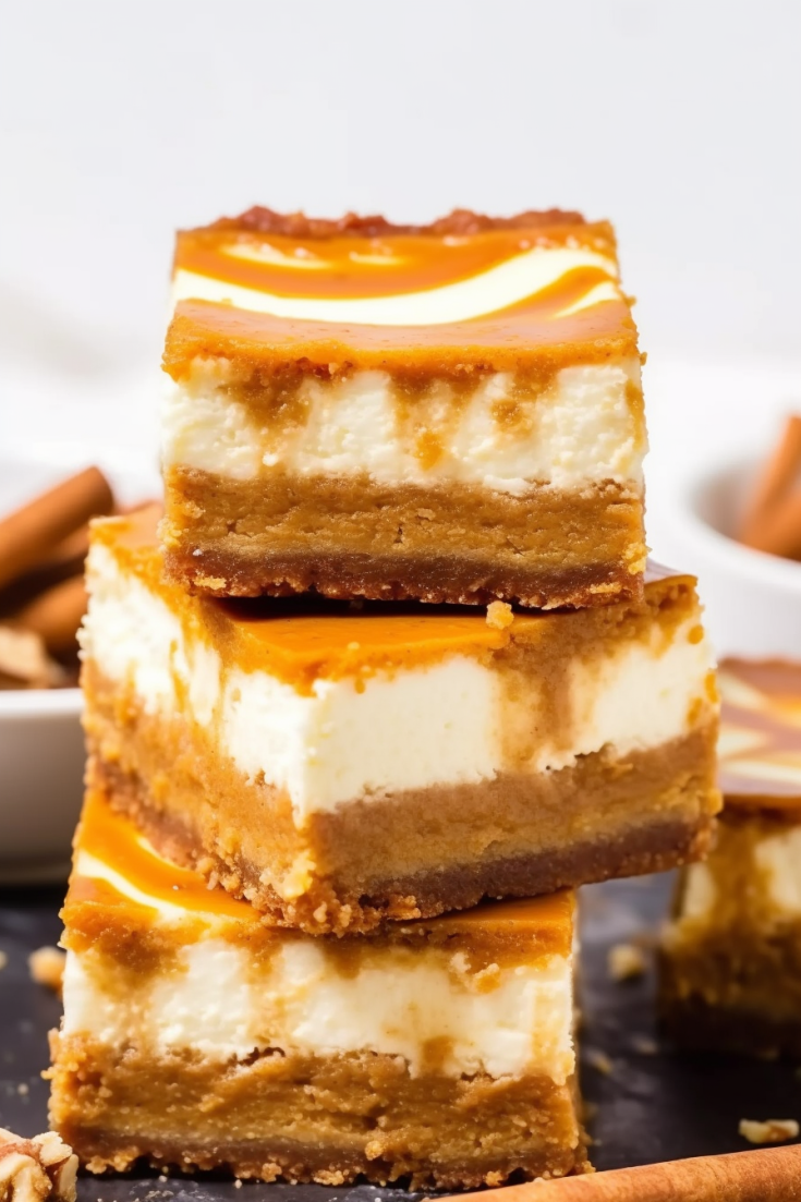 Cheesecake Squares with Pumpkin Flavor