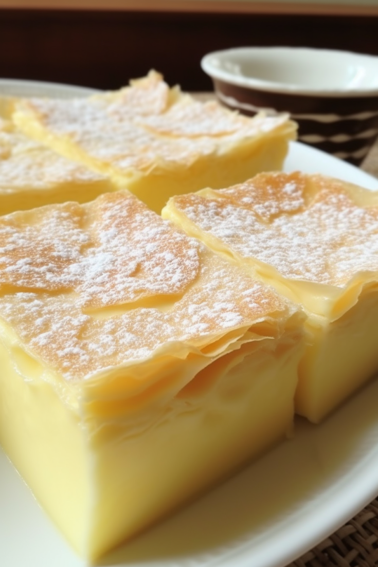 Traditional Vanilla Cream Squares