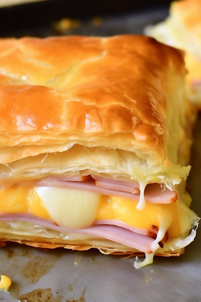 Cheese and Ham Puff Pastry Delight