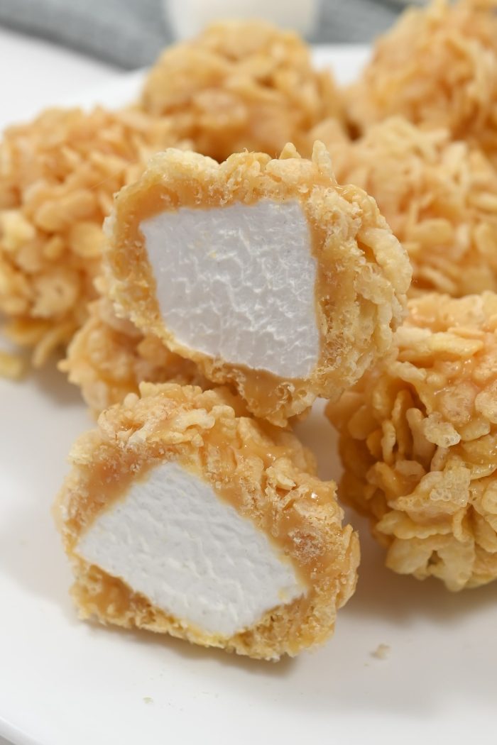 Caramel-Coated Marshmallow Rice Krispie Treats