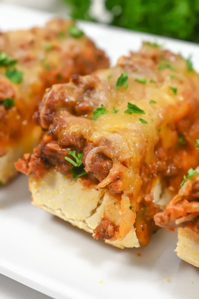 Crispy Garlic Toast Sloppy Joes
