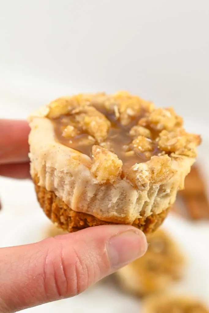 Mini Apple Caramel Cheesecake Treats