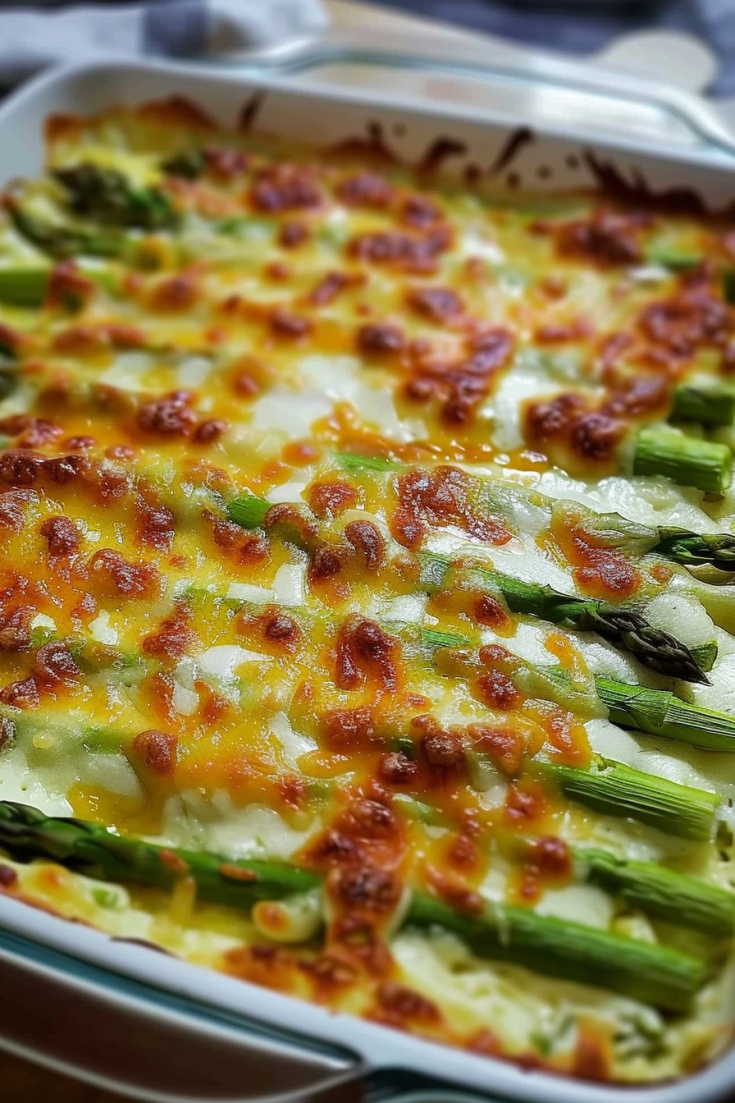 Savory Asparagus and Cheese Bake