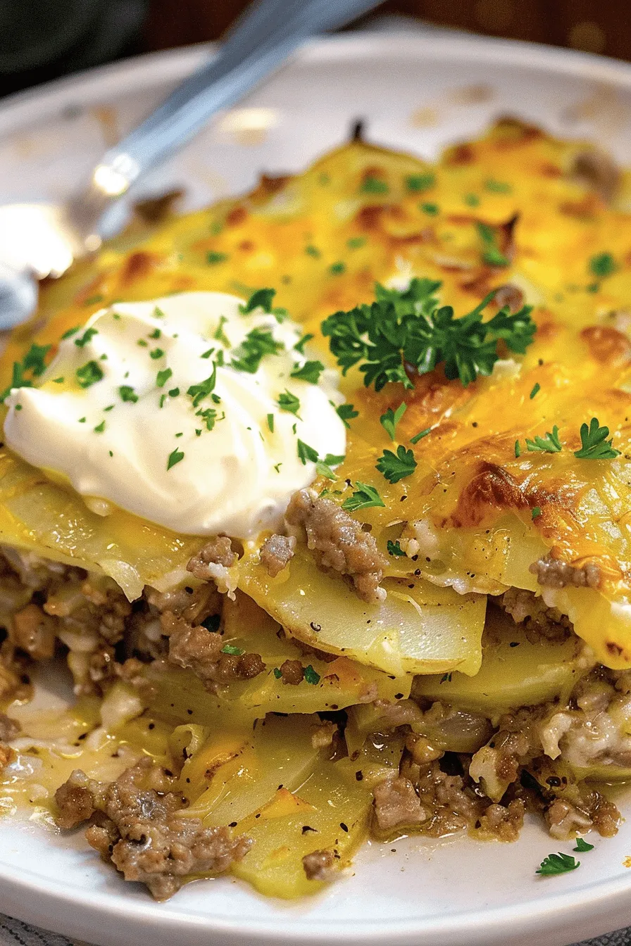 Beef and Potato Bake Casserole - An Organized Chaos