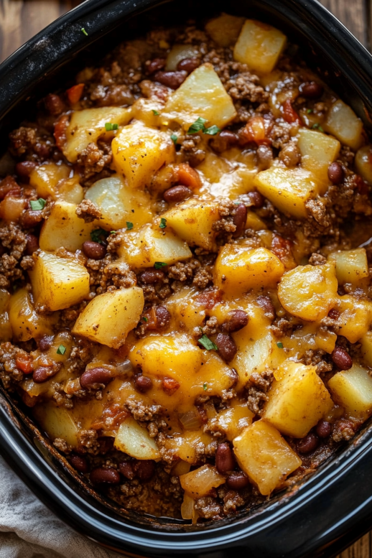 Slow Cooker Cowboy Casserole - An Organized Chaos