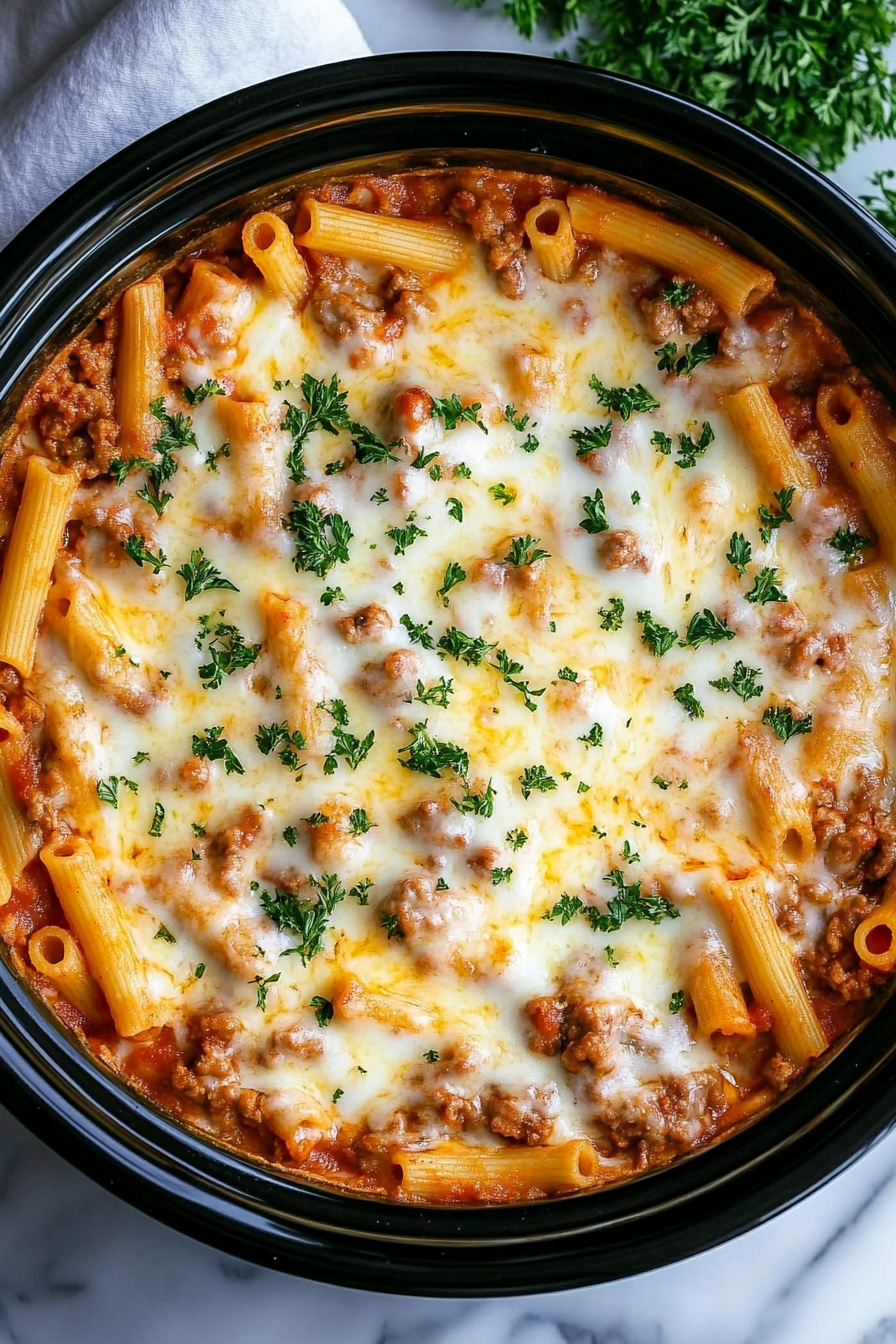 Slow Cooker Baked Ziti-image