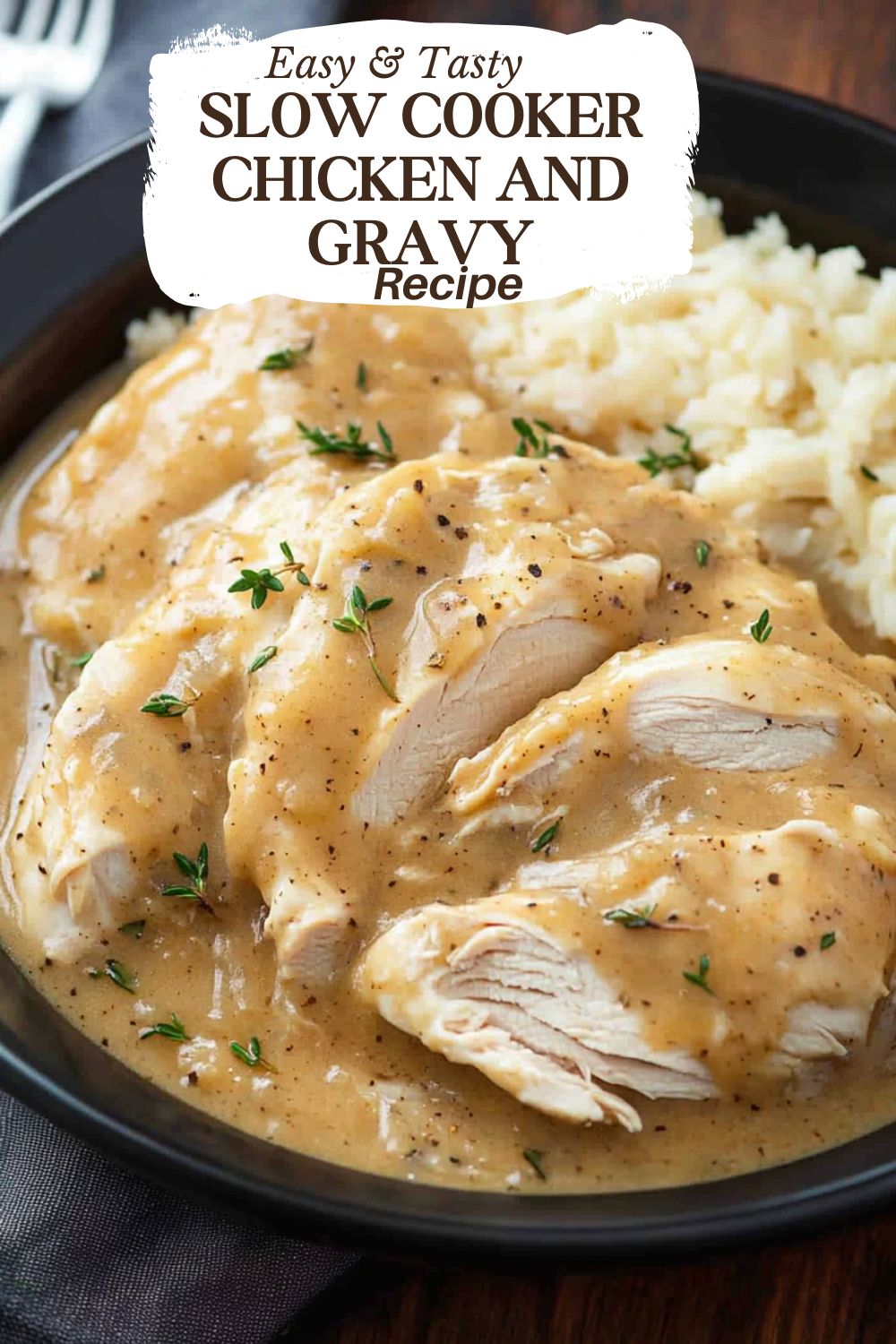 Slow Cooker Chicken and Gravy An Organized Chaos