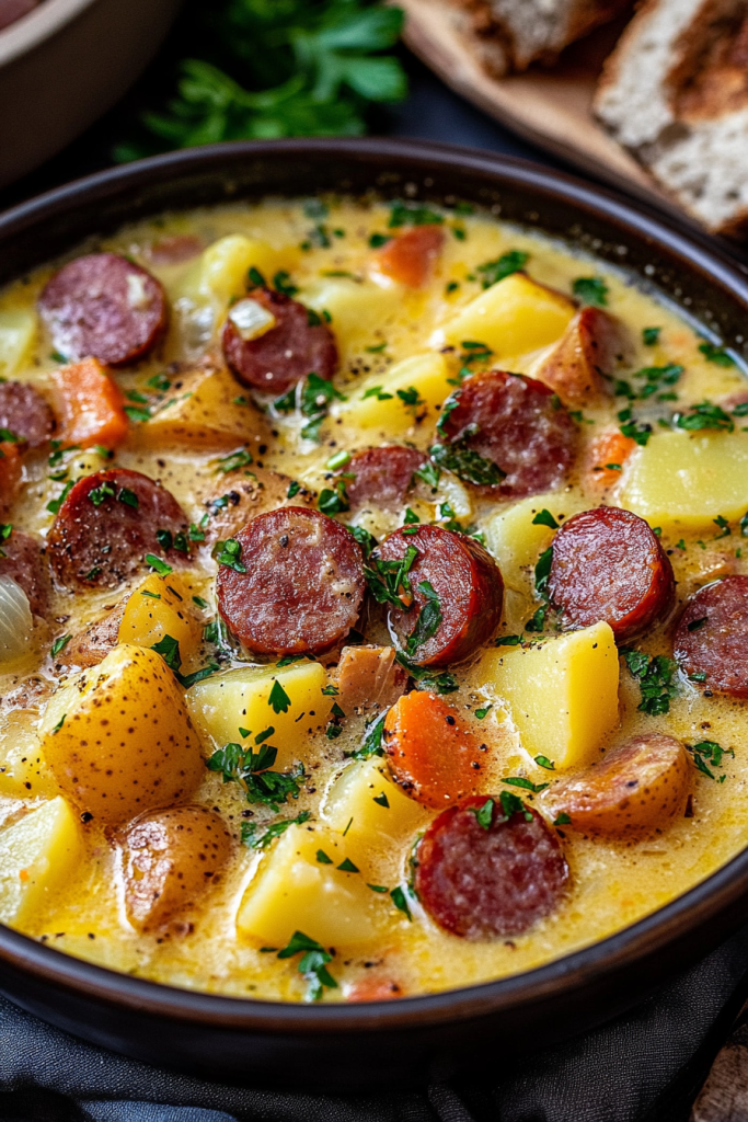Kielbasa Potato Soup - An Organized Chaos