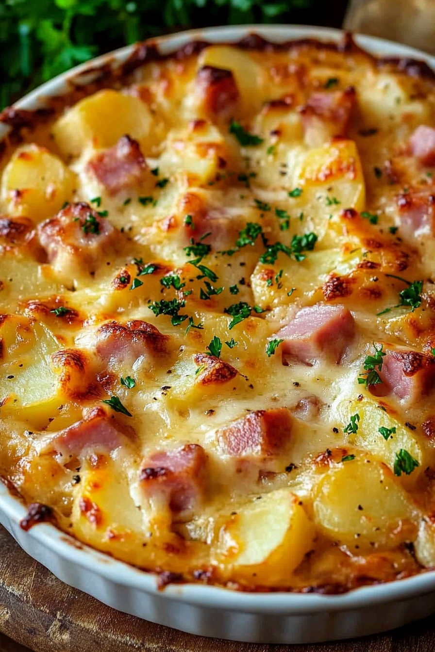 Ham and Potato Au Gratin-image