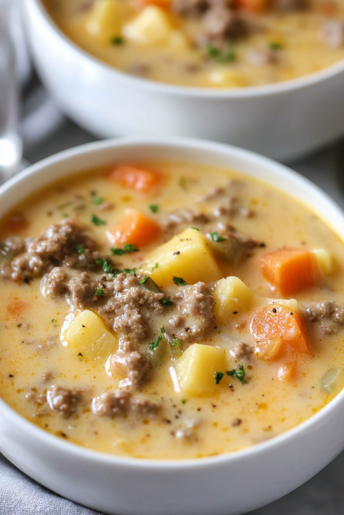 Cheeseburger Soup Recipe