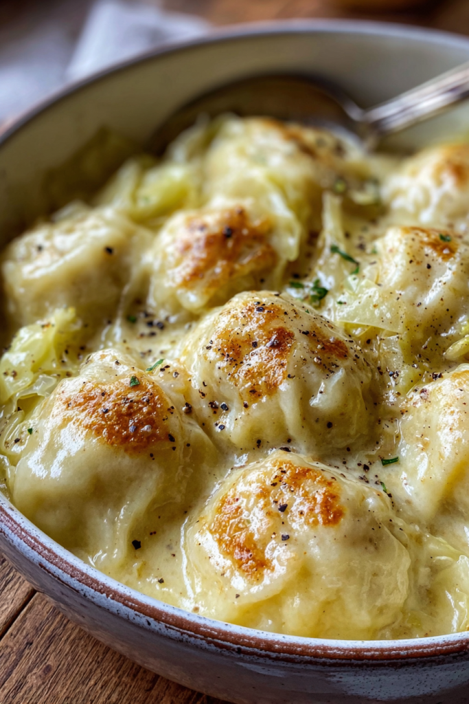 German Cabbage and Dumplings