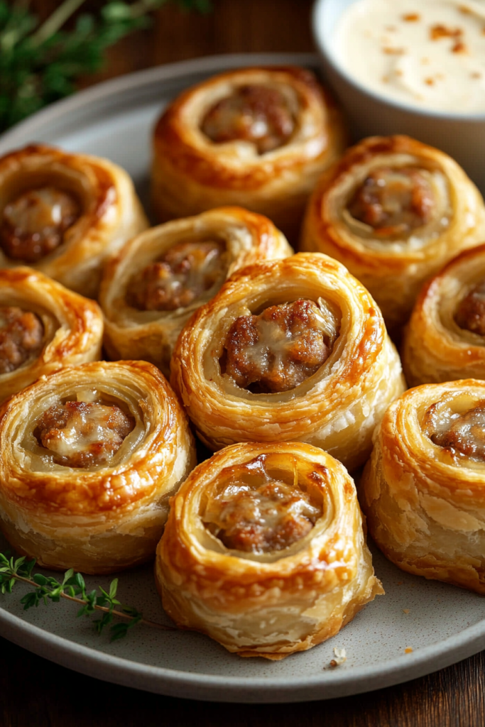 French Onion Sausage Rolls