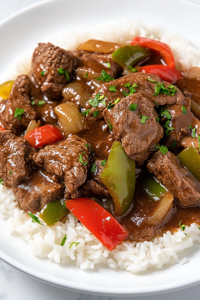 Crock Pot Pepper Steak