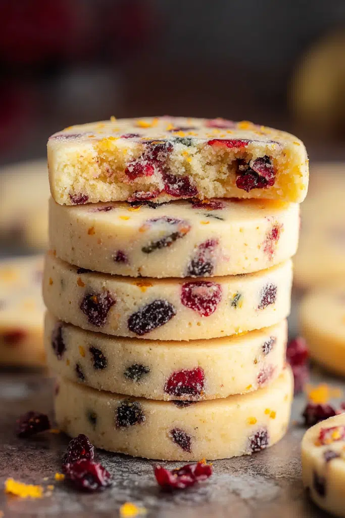 Cranberry Orange Shortbread