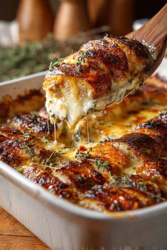 Garlic Scalloped Sweet Potatoes
