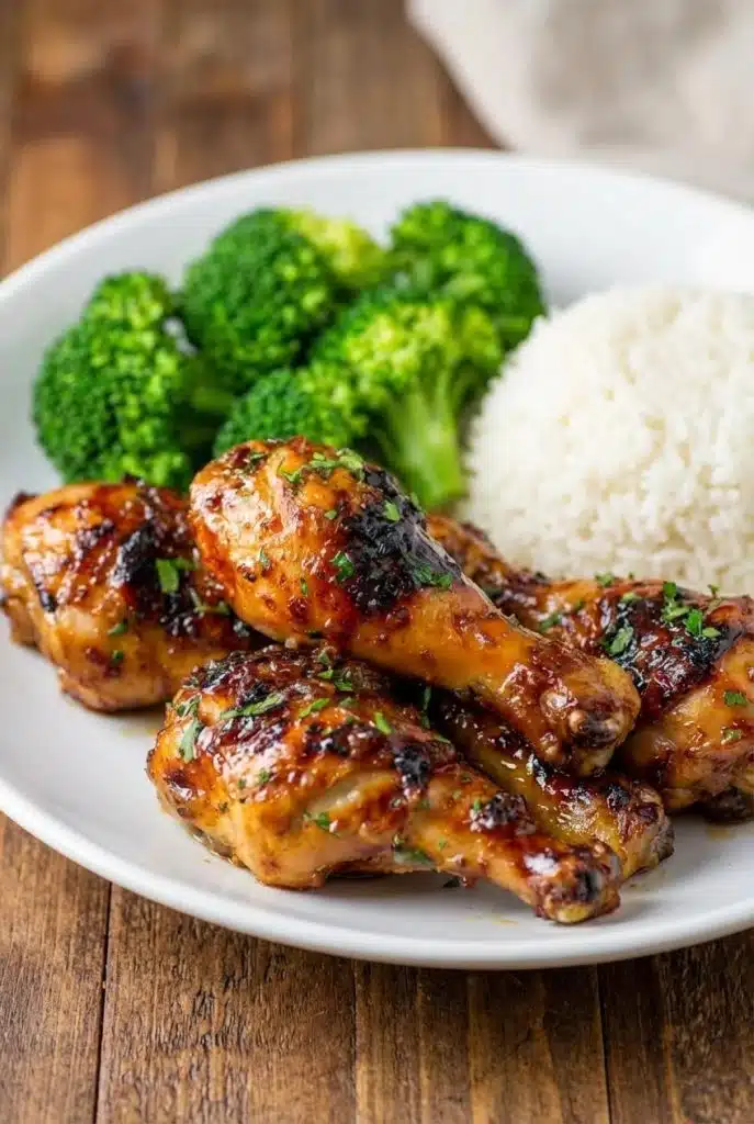 Honey Garlic Baked Chicken Drumsticks