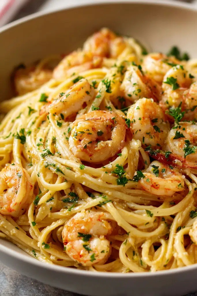 Garlic Shrimp Pasta
