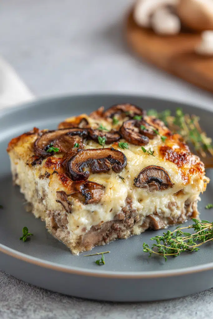 Hamburger Mushroom Bake