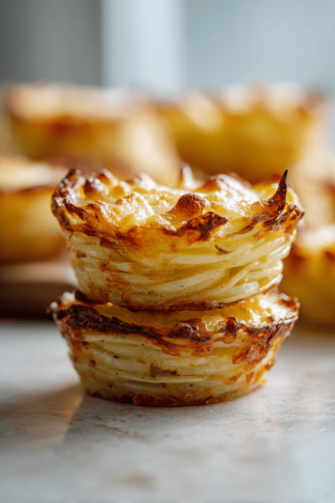 Cheesy Potato Stacks
