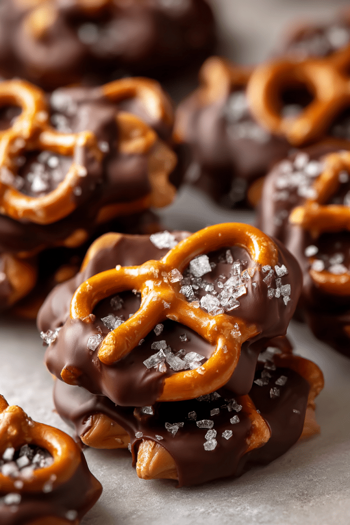 No-Bake Peanut Butter Pretzel Clusters