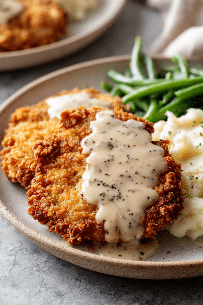 Southern Chicken-Fried Steak with Gravy