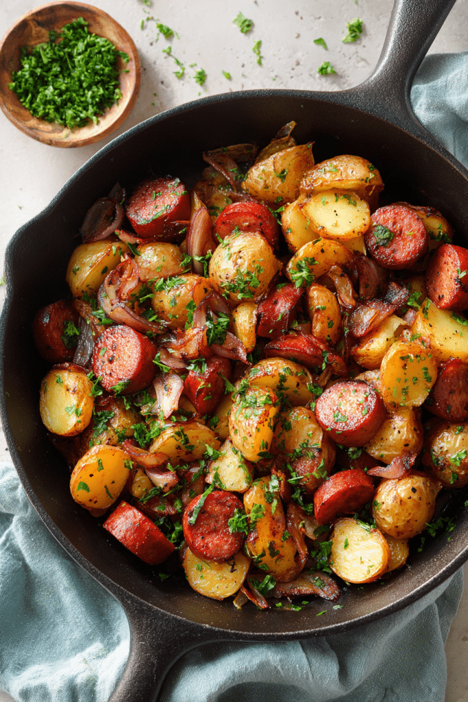 Smoked Sausage and Potato Skillet