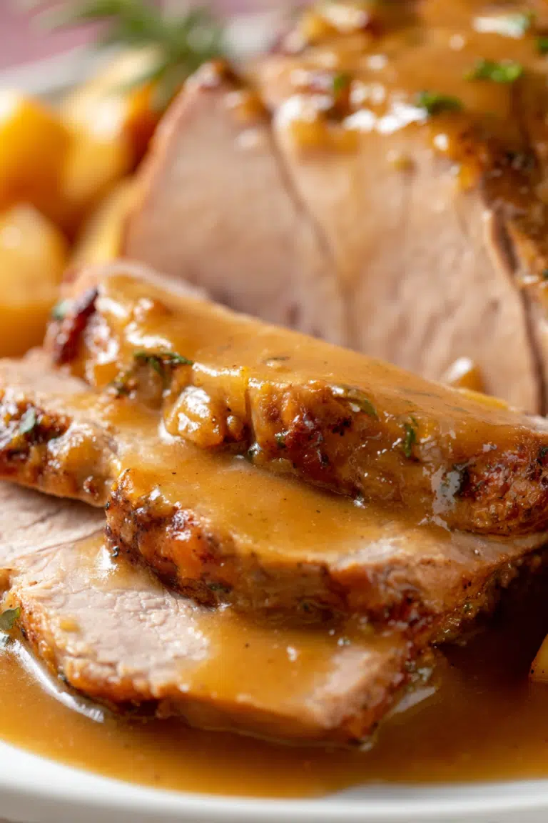 Slow Cooker Apple Cider Pork Roast - An Organized Chaos