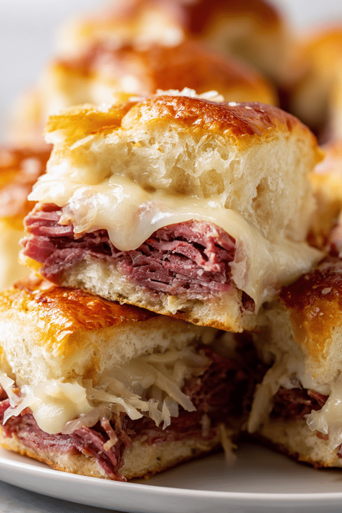 4-Ingredient Baked Corned Beef Sliders
