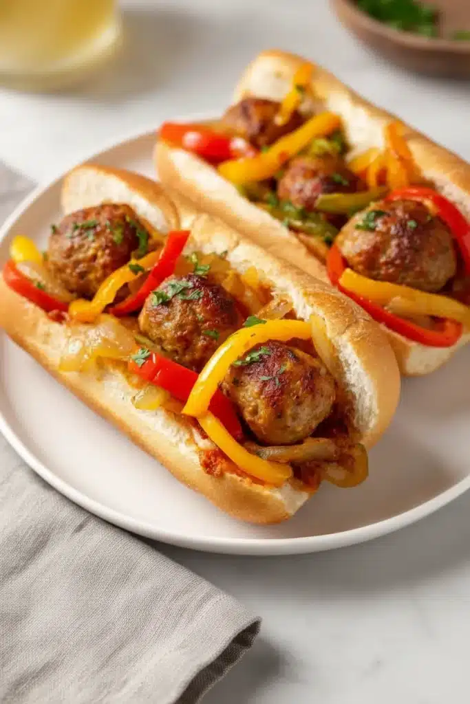 4-Ingredient Slow Cooker Sausage and Onions
