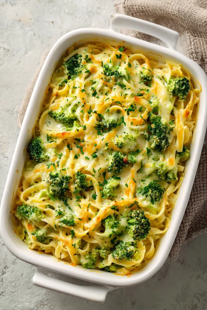 Cheddar Broccoli Noodles