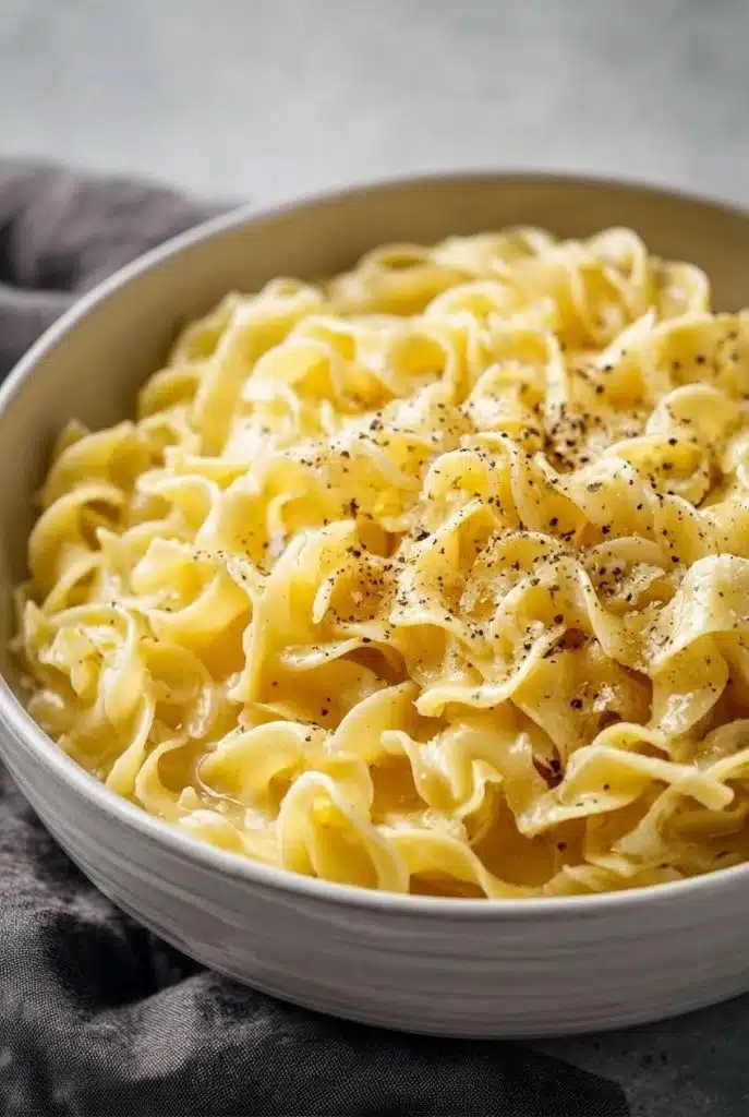 3-Ingredient Slow Cooker Butter Noodles