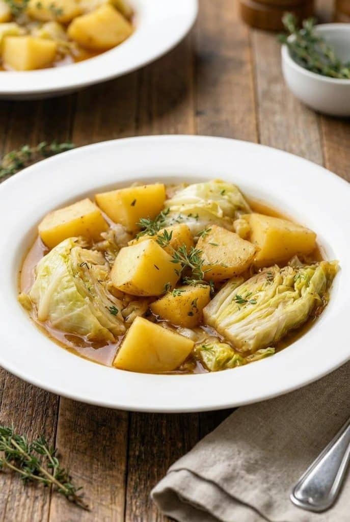 Crockpot 4-Ingredient Cabbage and Potatoes