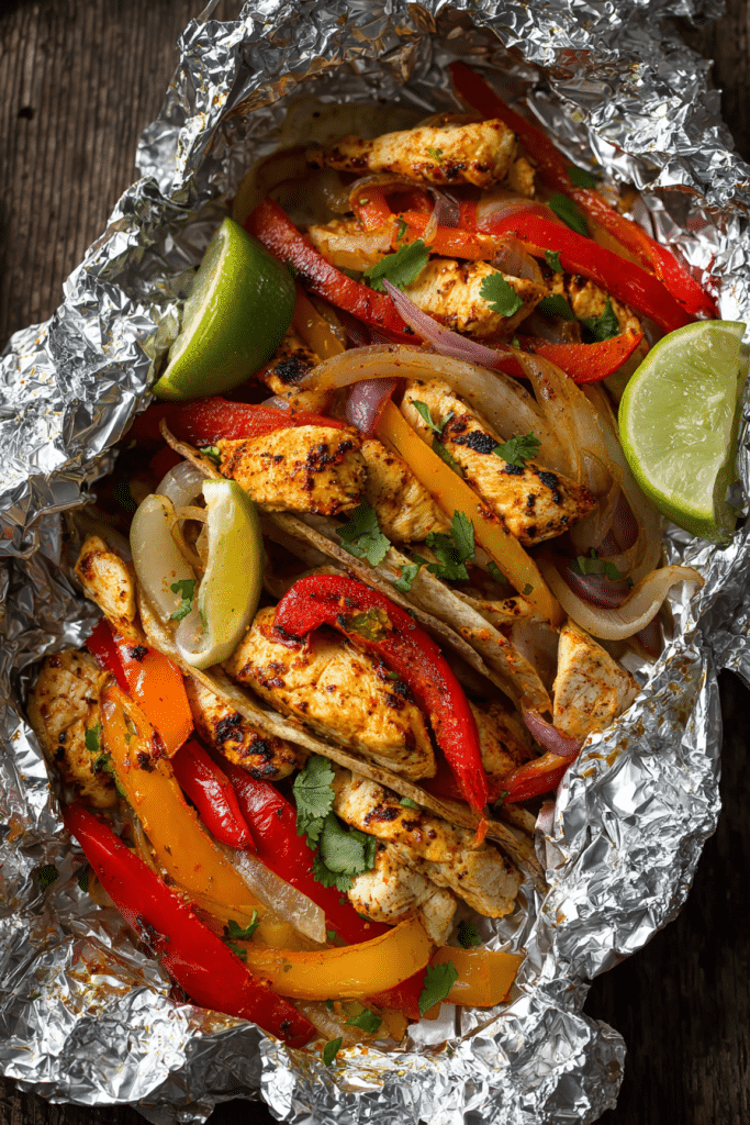 Chicken Fajita Foil Packets - An Organized Chaos