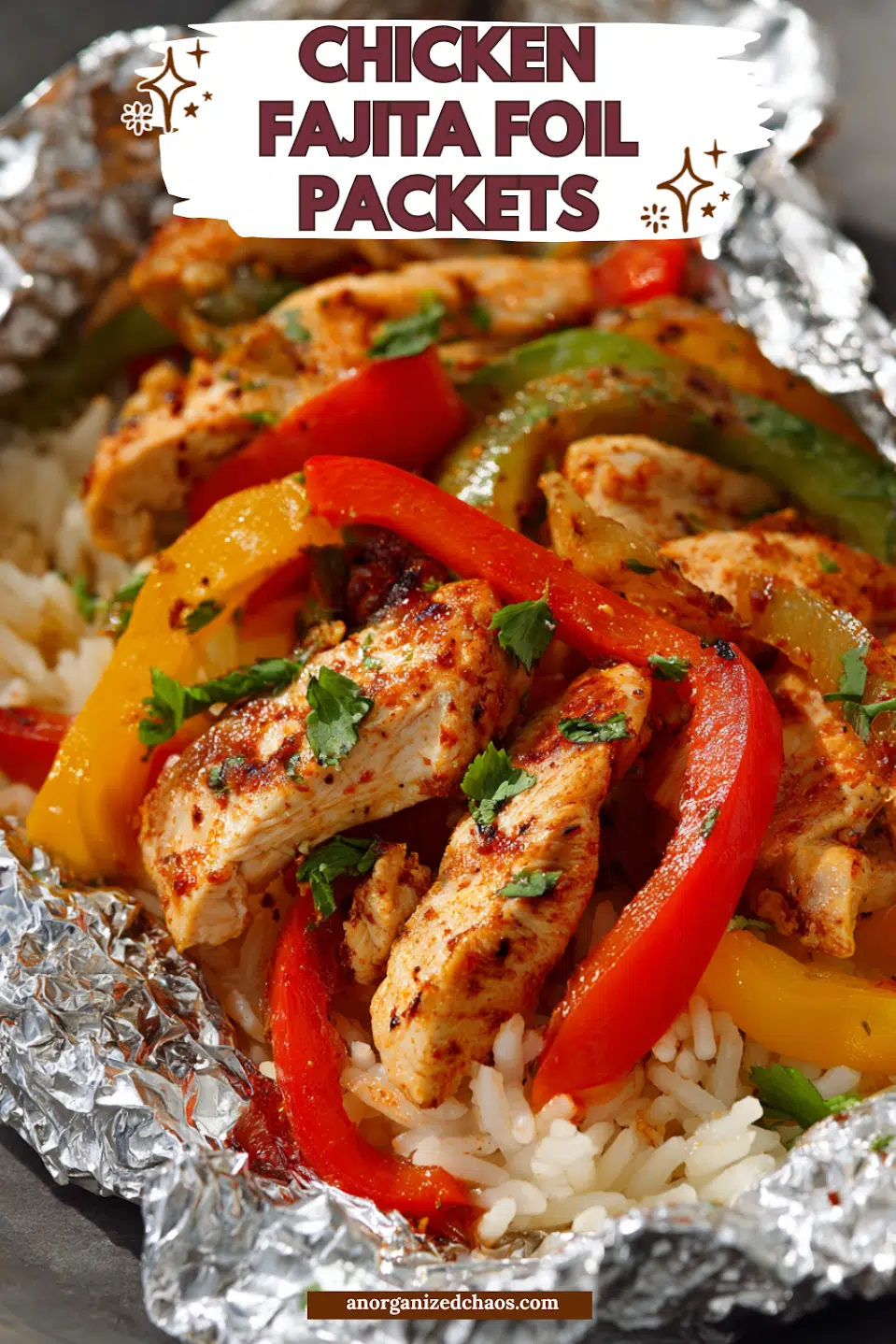 Chicken Fajita Foil Packets - An Organized Chaos