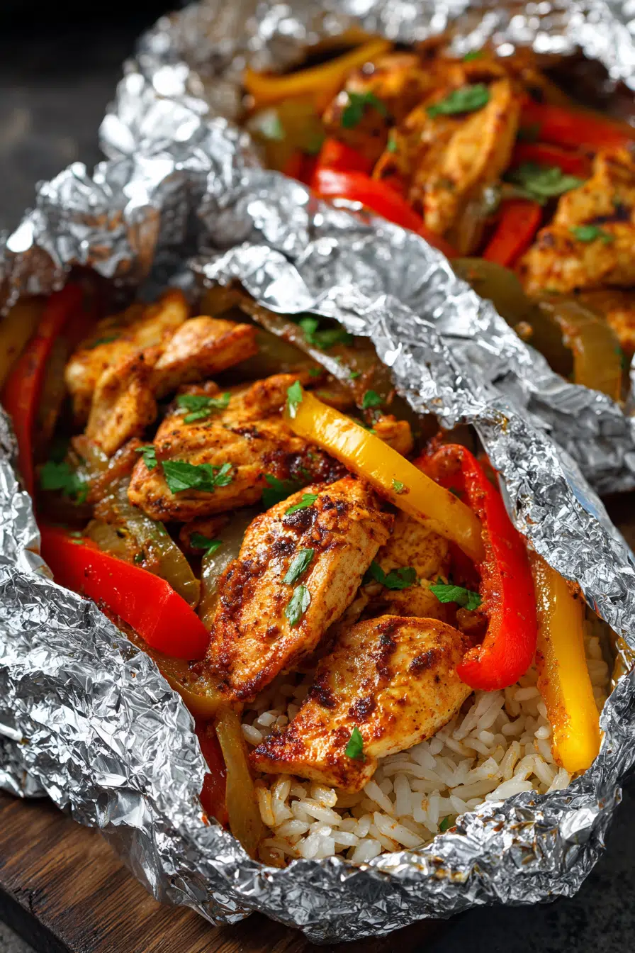 Chicken Fajita Foil Packets - An Organized Chaos