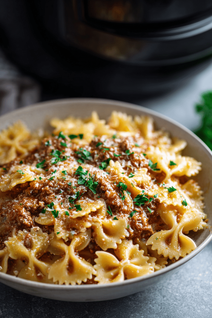5-Ingredient Slow Cooker Farfalle - An Organized Chaos