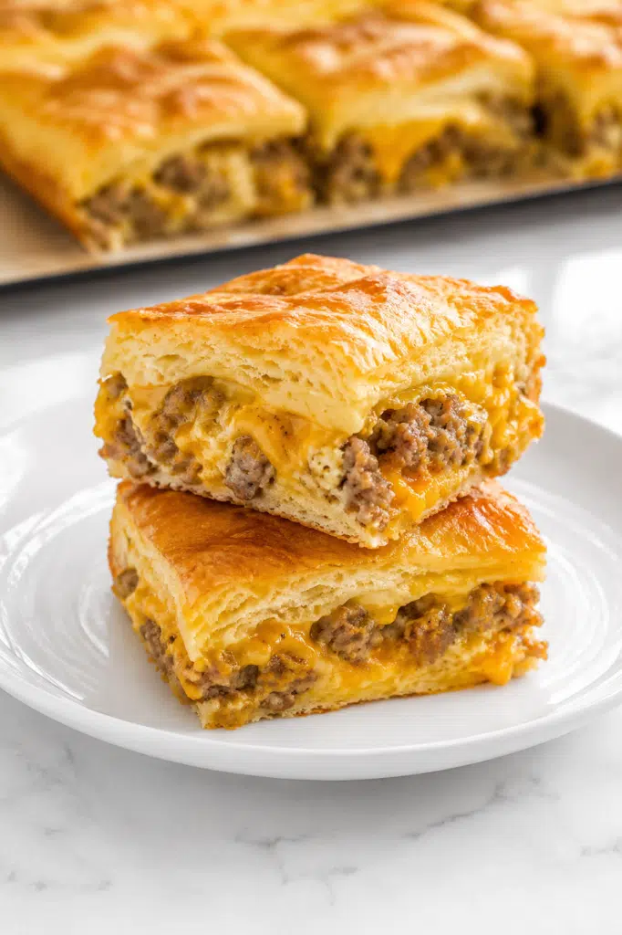 Southern 3-Ingredient Cheesy Sausage Squares
