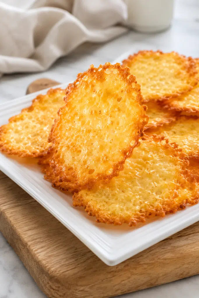 Crispy Cream Cheese Crisps