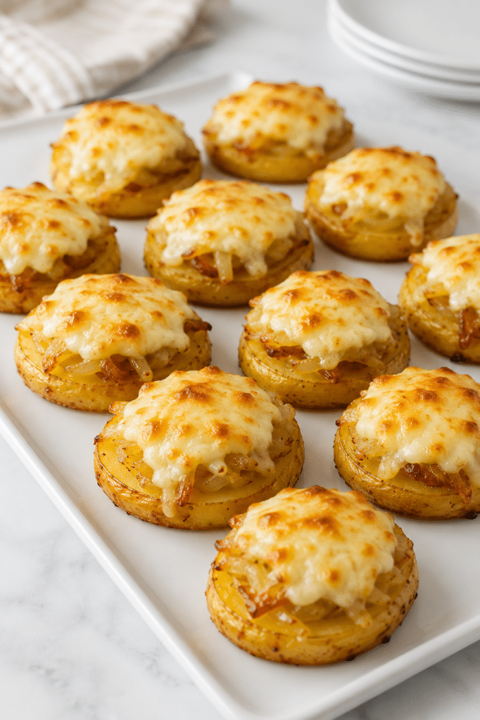 4-Ingredient Swiss Onion Potato Bites